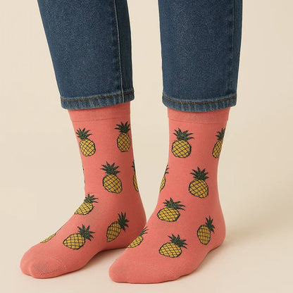 Pink Pineapple Socks - Sock Bro 