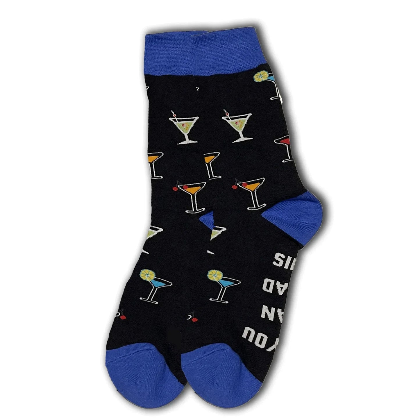 Black Martini Socks - Sock Bro 