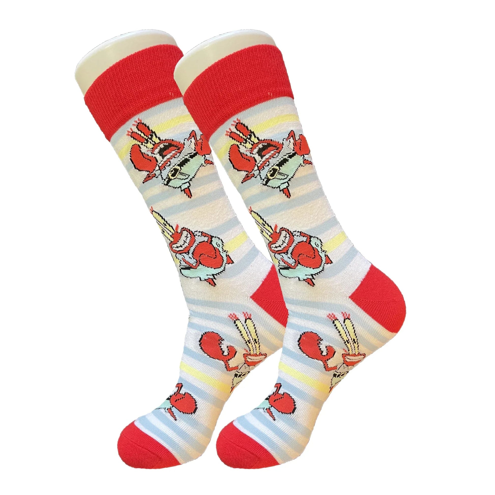 White Mr. Krabs Socks - Sock Bro 
