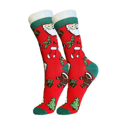 Red Festive Christmas Socks - Sock Bro 