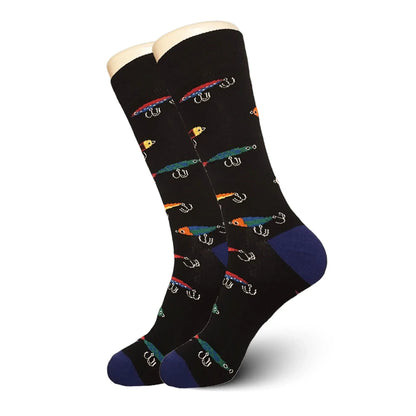 Black Fishing Lure Socks - Sock Bro 