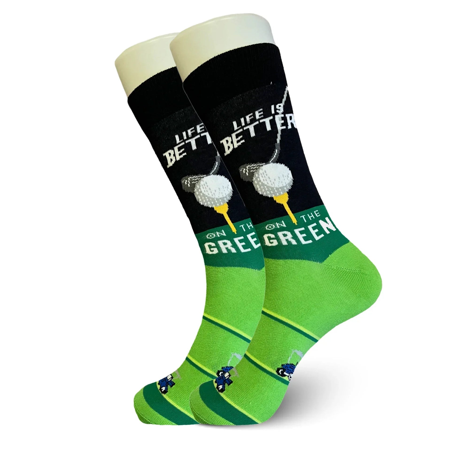 On the Green Golf Socks - Sock Bro 