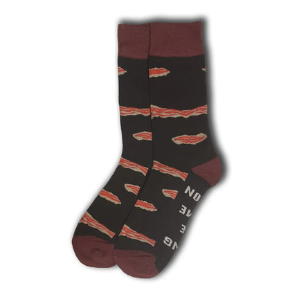 Black Bring Me Bacon Socks - Sock Bro 