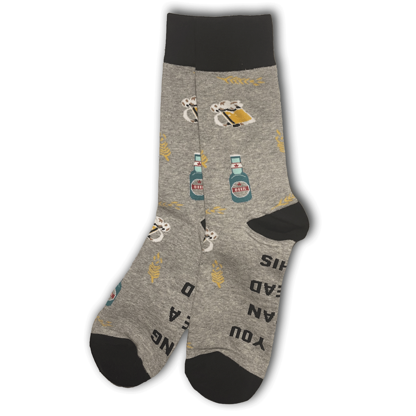 Grey Cold Beer Socks