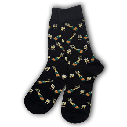 Black Champagne Socks - Sock Bro 