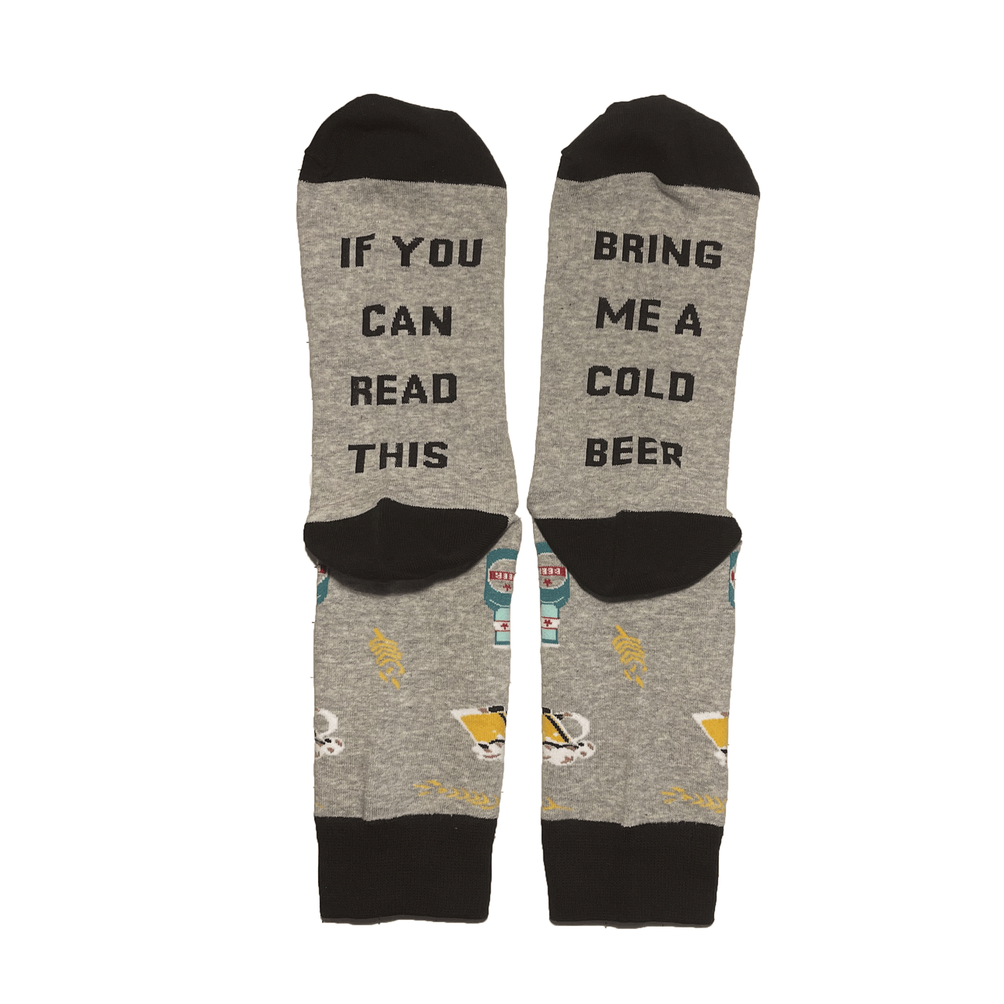 Grey Cold Beer Socks