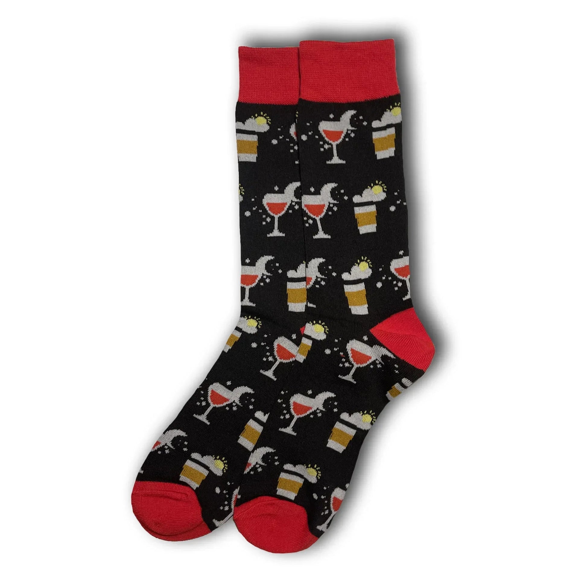 Black Coffee and Wine Socks - Sock Bro 
