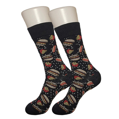 Black Fast Food Socks - Sock Bro 
