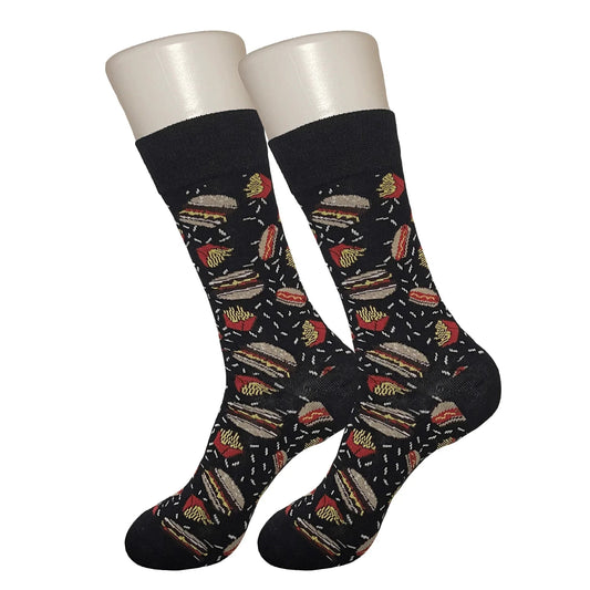 Black Fast Food Socks - Sock Bro 