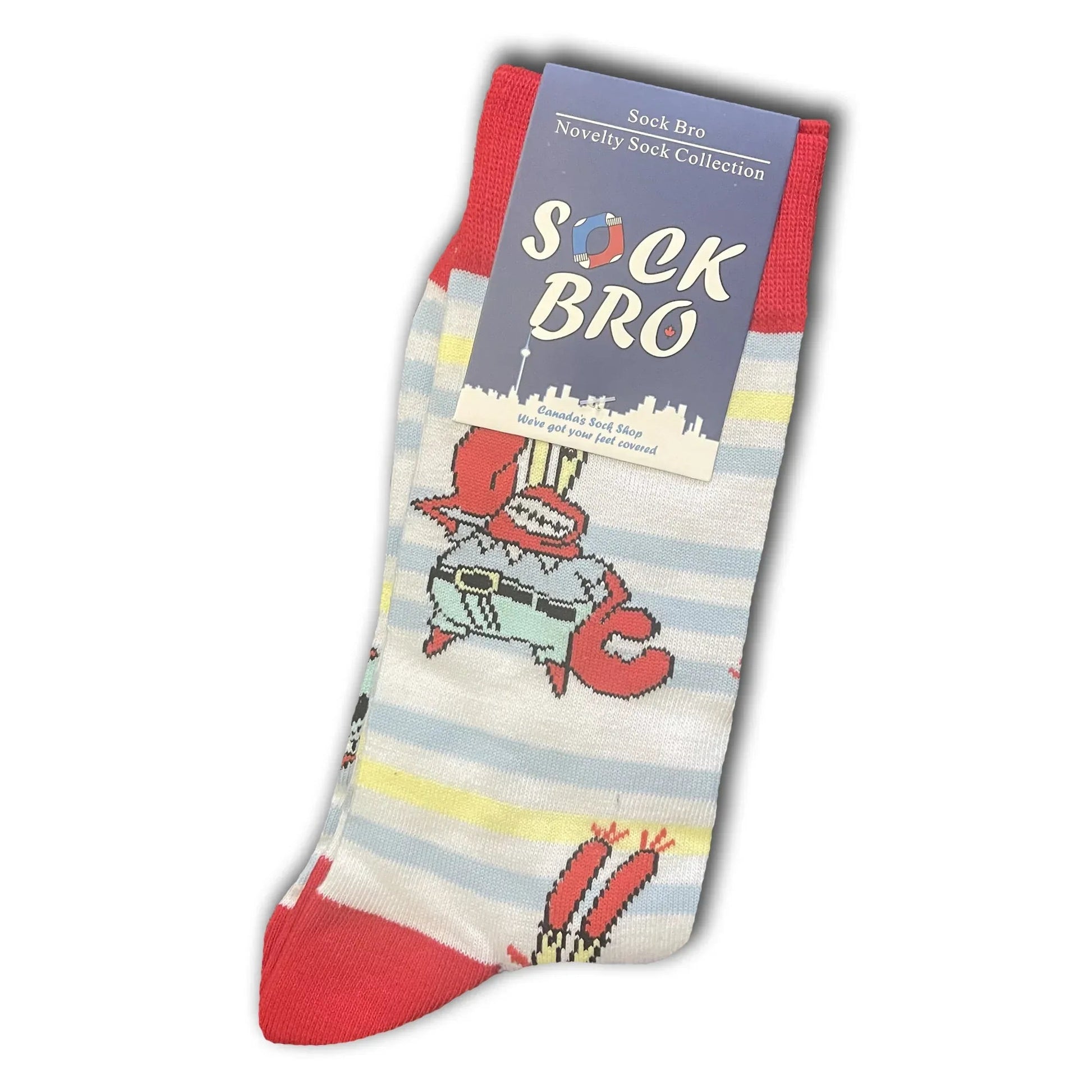White Mr. Krabs Socks - Sock Bro 