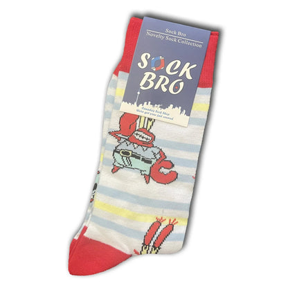 White Mr. Krabs Socks - Sock Bro 