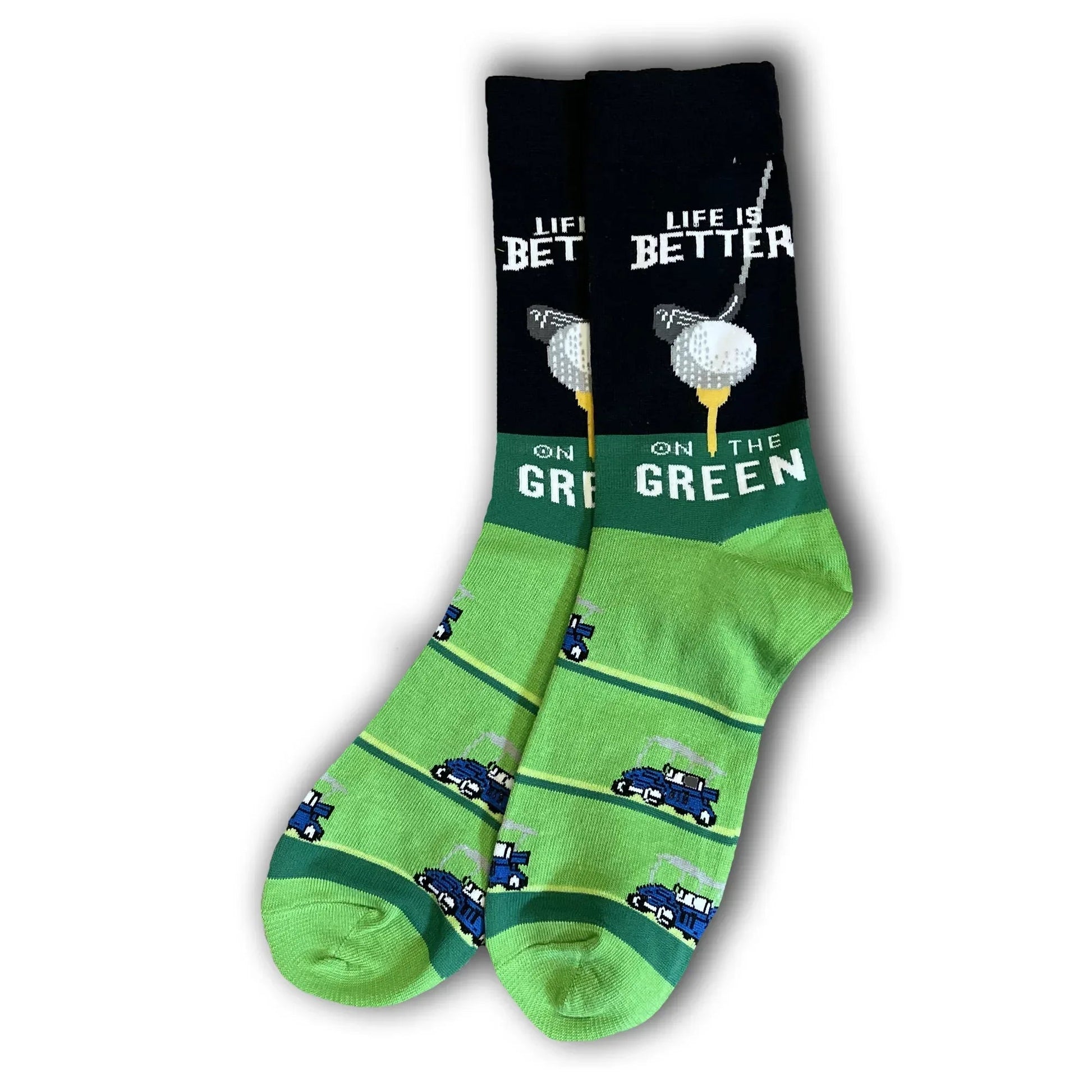 On the Green Golf Socks - Sock Bro 