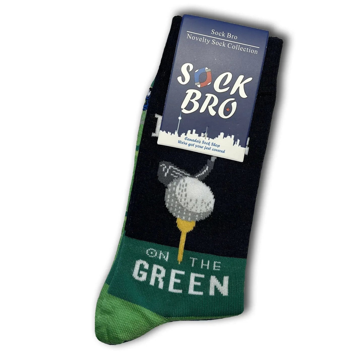 On the Green Golf Socks - Sock Bro 