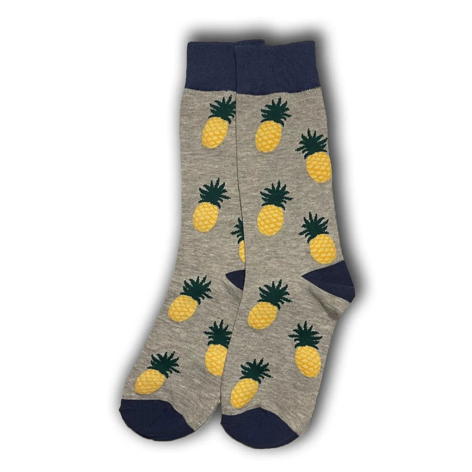 Grey Pineapple Socks - Sock Bro 