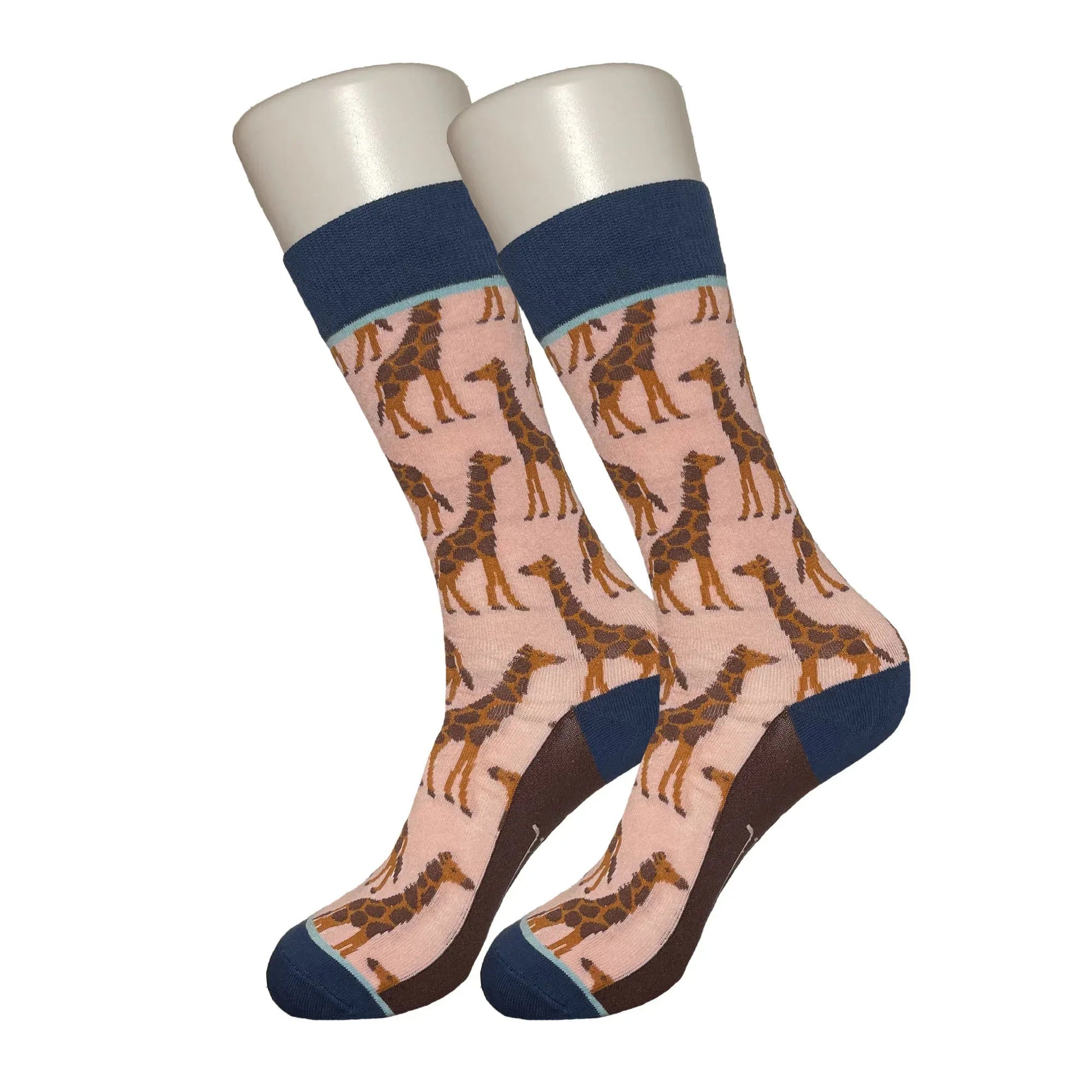 Pink Giraffe Socks - Sock Bro 