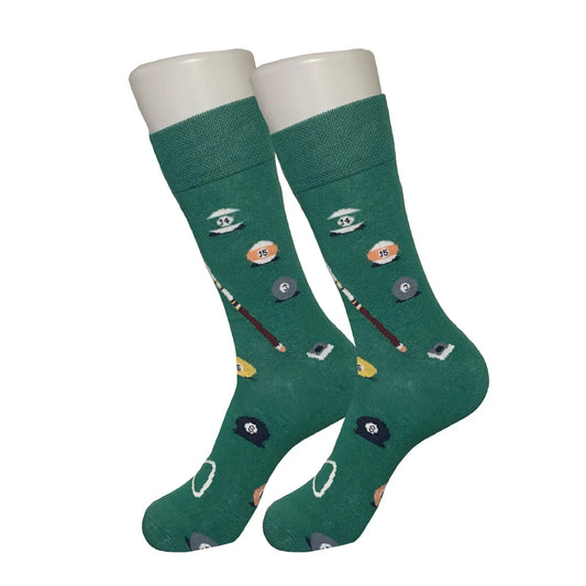 Green Pool Cue Socks - Sock Bro 