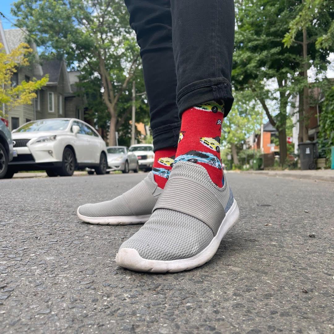 Red Racecar Socks - Sock Bro 