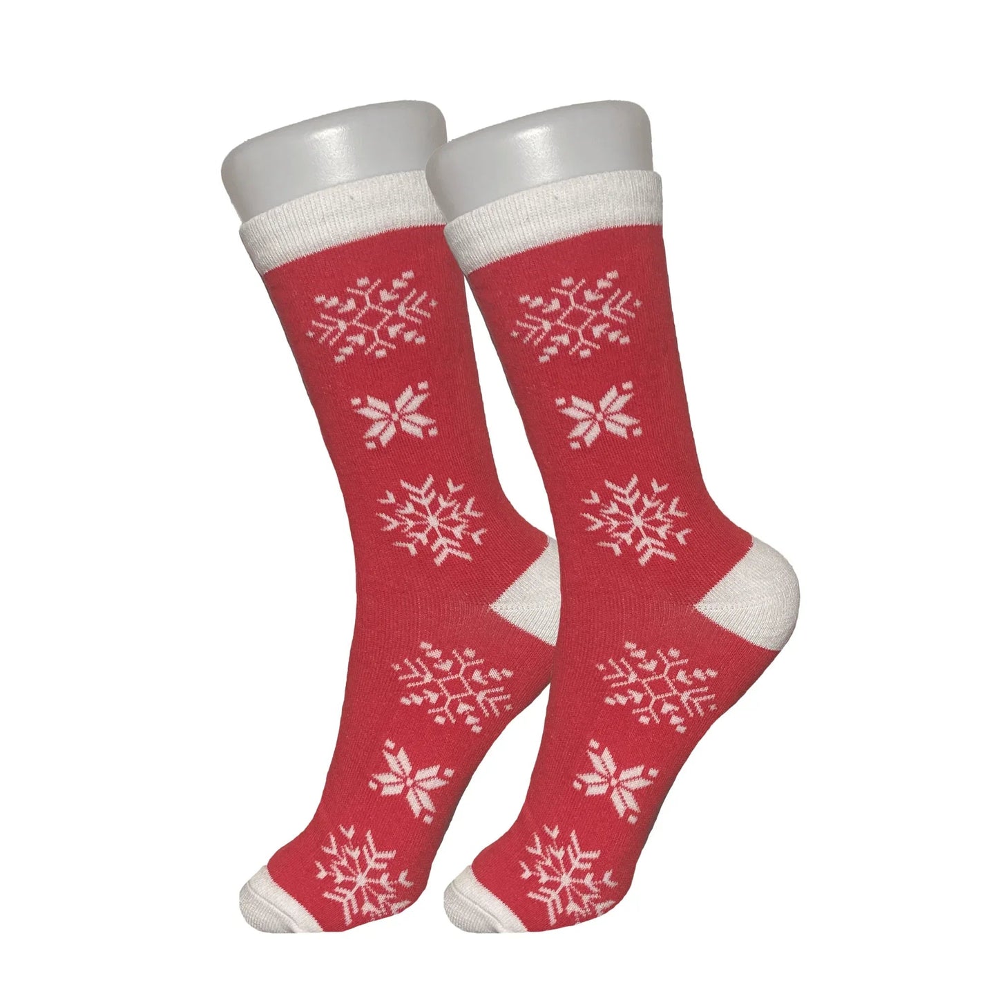 Red Snowflake Socks - Sock Bro 