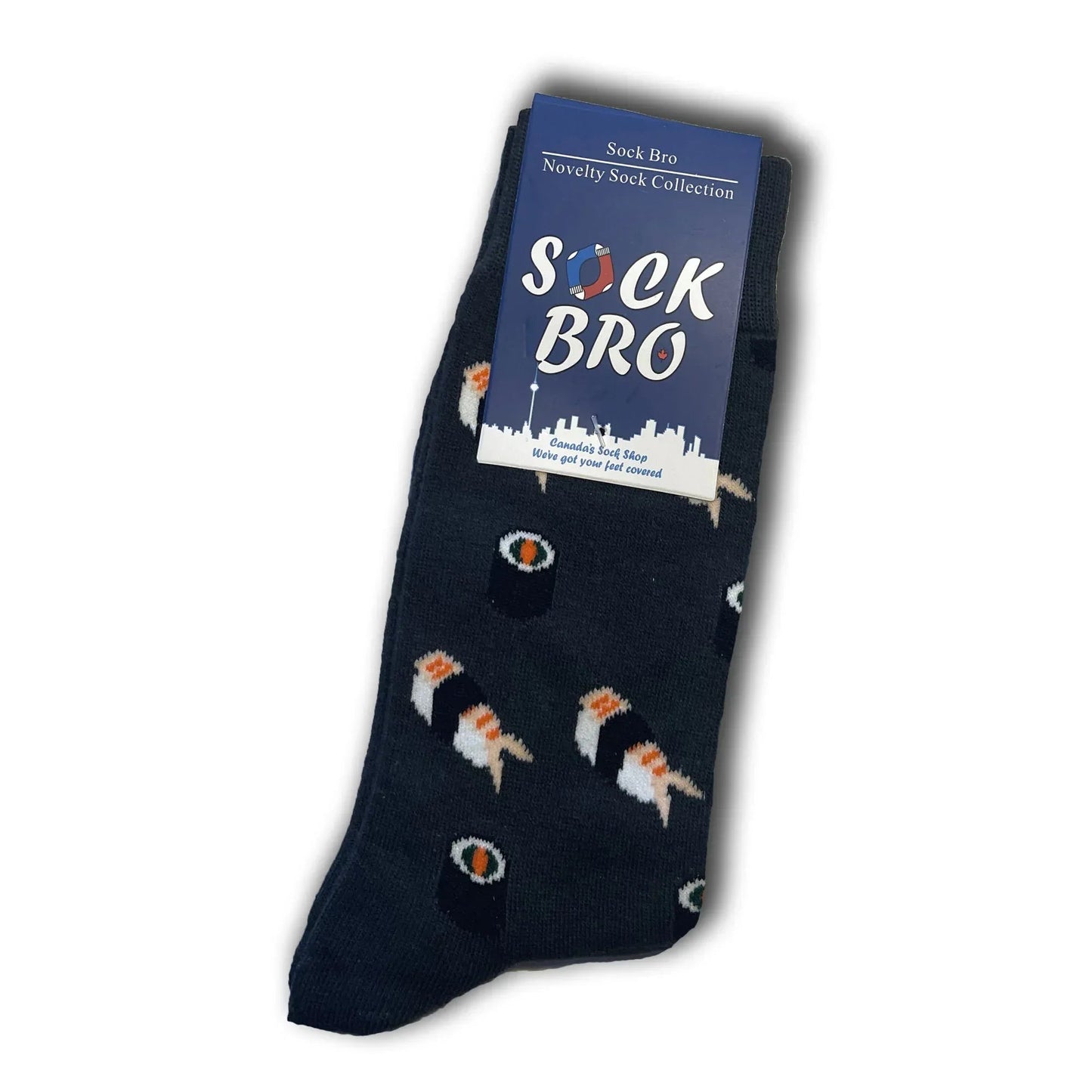 Grey Sushi Socks - Sock Bro 