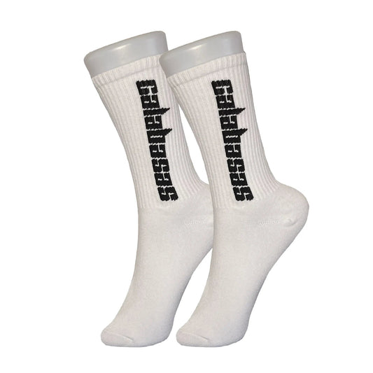 White Calabasas Socks - Sock Bro 