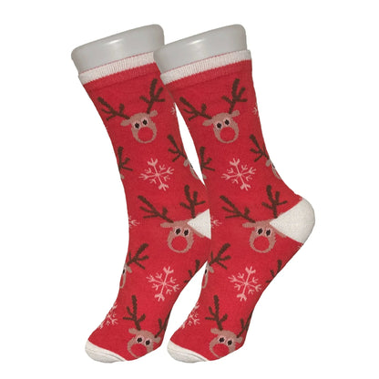 Red Reindeer Socks - Sock Bro 
