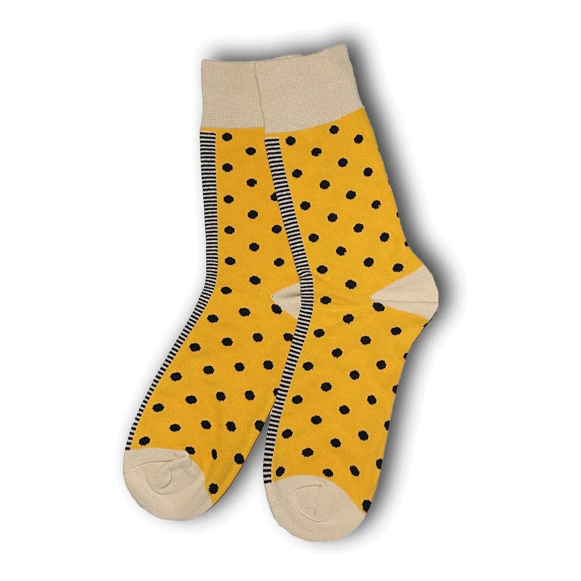 Yellow Polka dot Socks - Sock Bro 